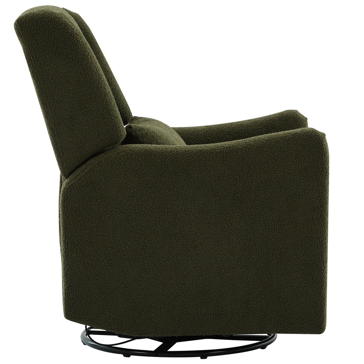Wide Wingback 360° Swivel Glider Rocker Recliner – Dark Green or Beige