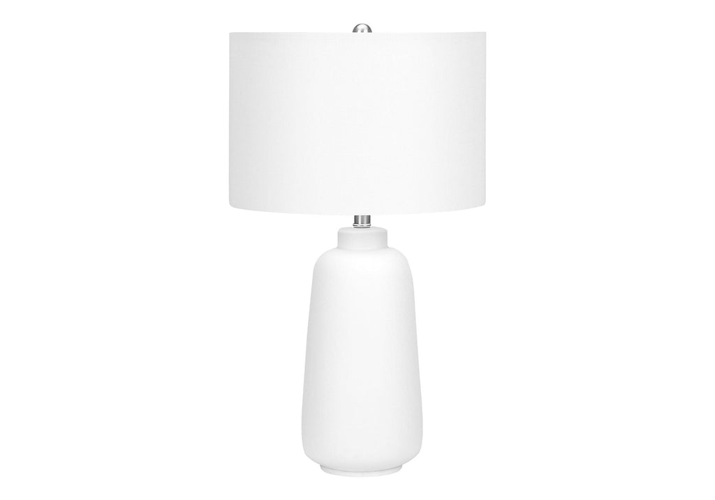 Modern Ceramic Table Lamp with Ivory Shade