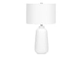 Modern Ceramic Table Lamp with Ivory Shade