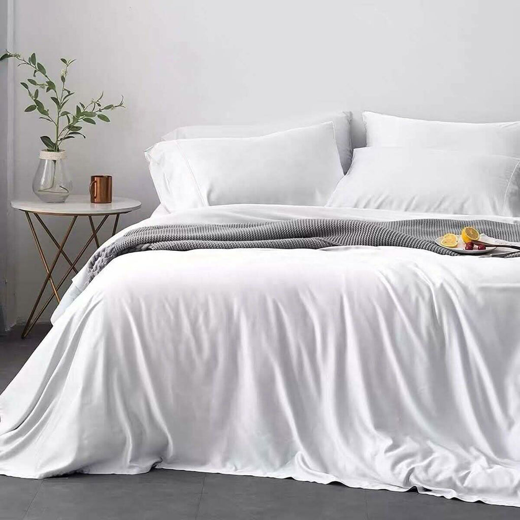 Bibb Home 4-Piece Bamboo-Blend Sheet Set – 300TC