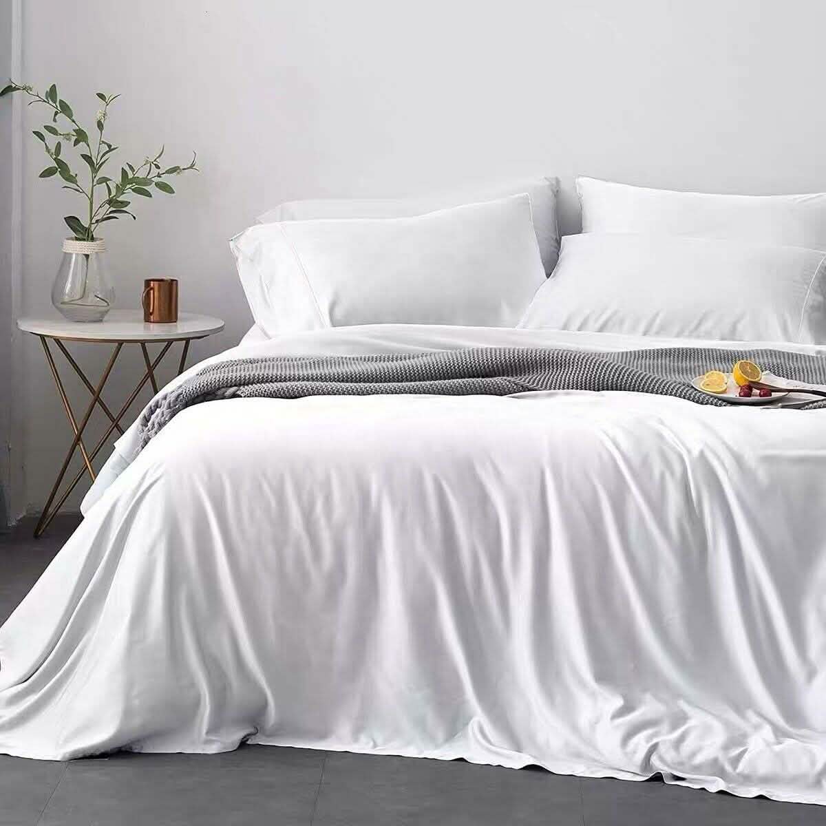Bibb Home 4-Piece Bamboo-Blend Sheet Set – 300TC
