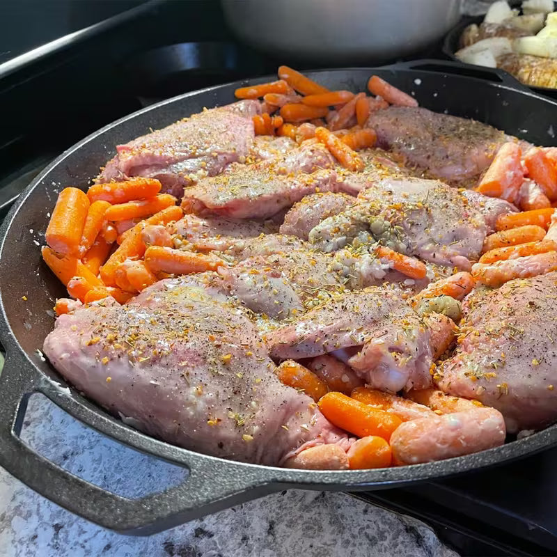 17-Inch Cast Iron Griddle & Skillet Pan