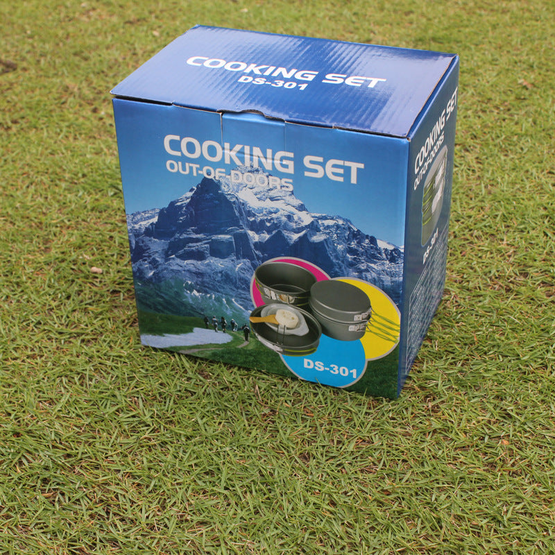 2–3 Person Nonstick Camping Cookware Set