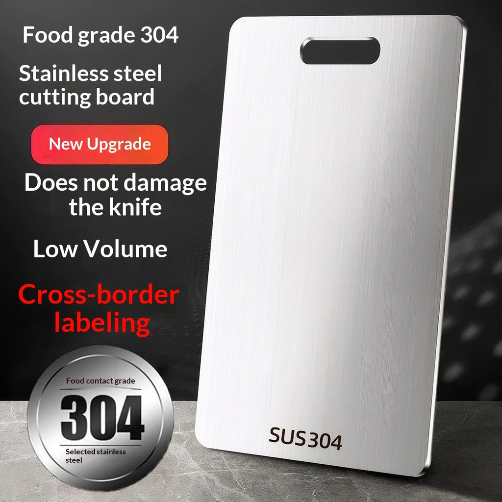 304/316 Stainless Steel Double-Sided Cutting Board