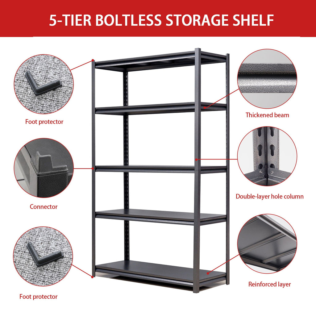 Heavy-Duty Adjustable Garage Shelving Unit