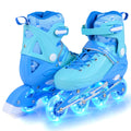 Adjustable Light-Up Inline Skates – Ages 7–9
