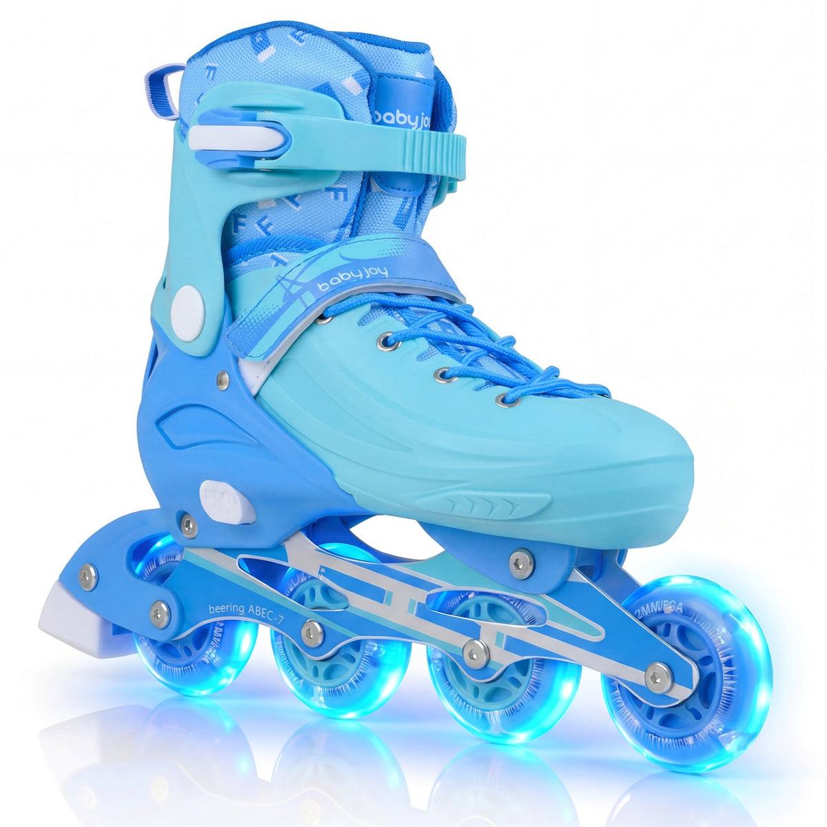 Adjustable Light-Up Inline Skates – Ages 7–9