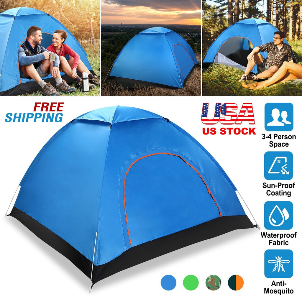 4-Person Instant Pop-Up Camping Tent
