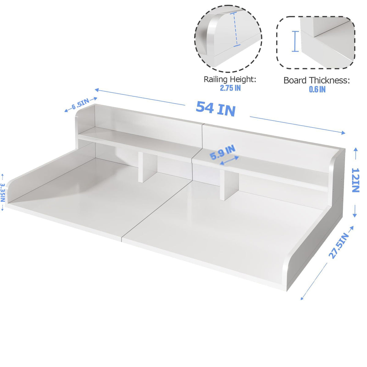 White Washer & Dryer Countertop Organizer