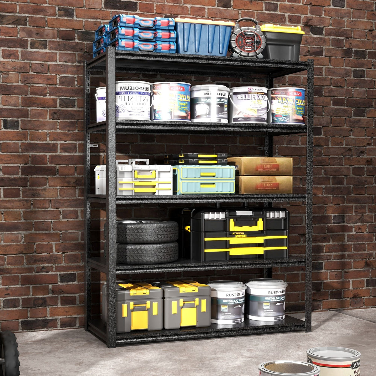 Heavy-Duty Adjustable Garage Shelving Unit