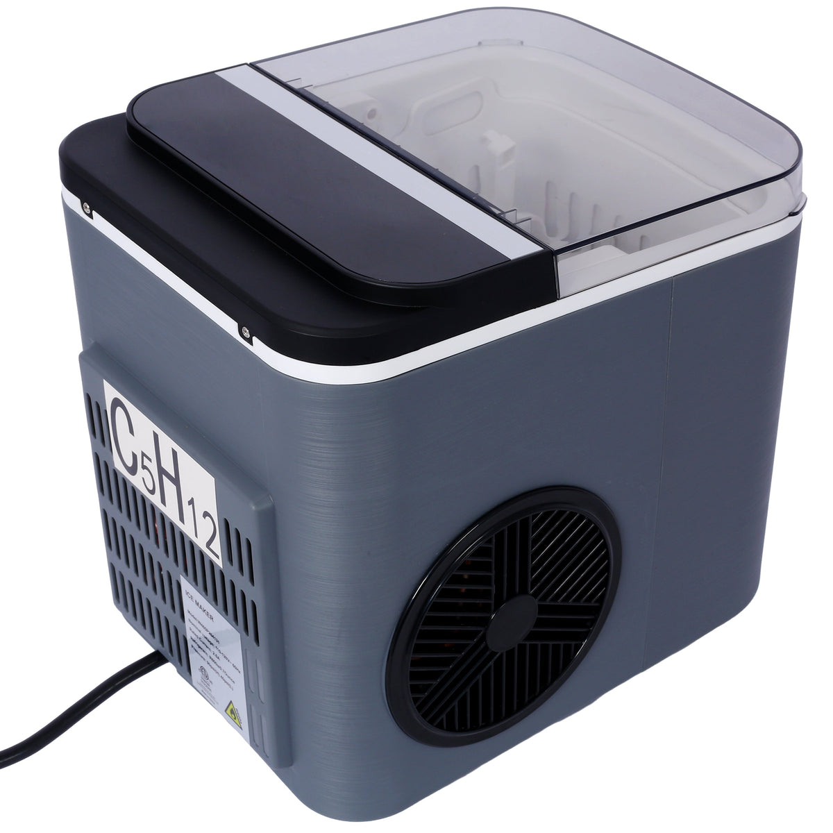 26-Lb Self-Cleaning Countertop Ice Maker – Gray