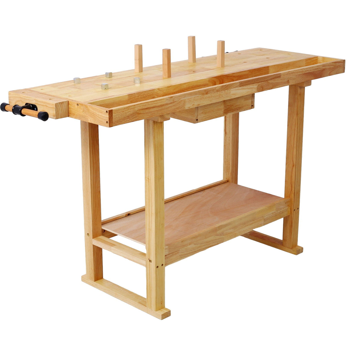 55" Wood Workbench for Garage & Workshop