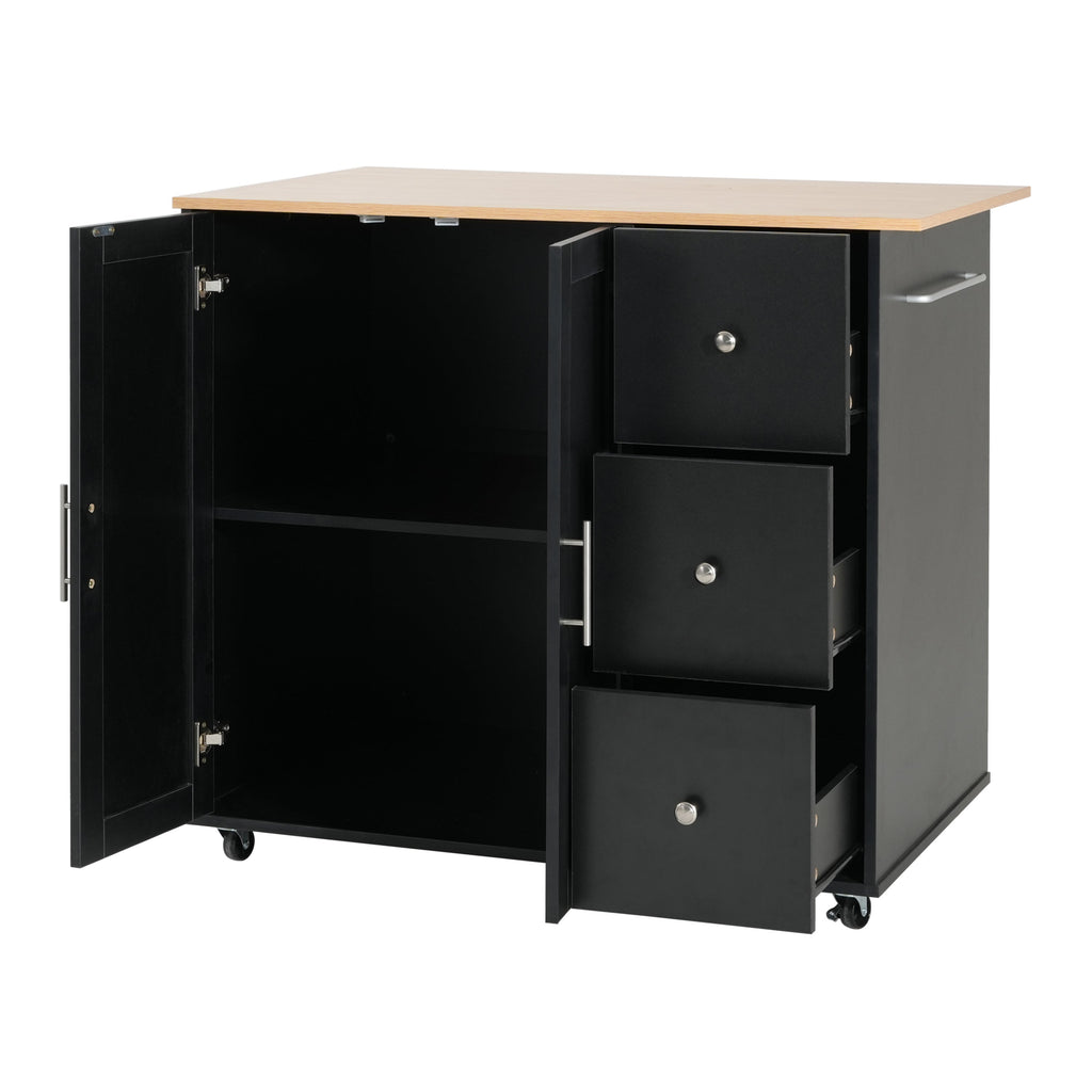 Mobile Kitchen Cart with Storage
