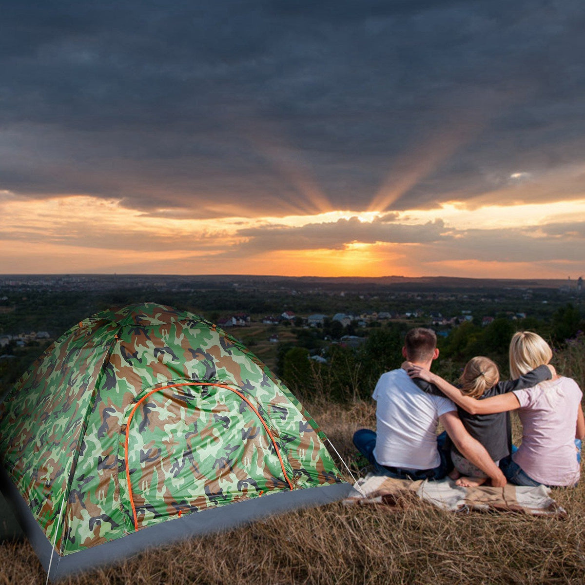 4-Person Instant Pop-Up Camping Tent