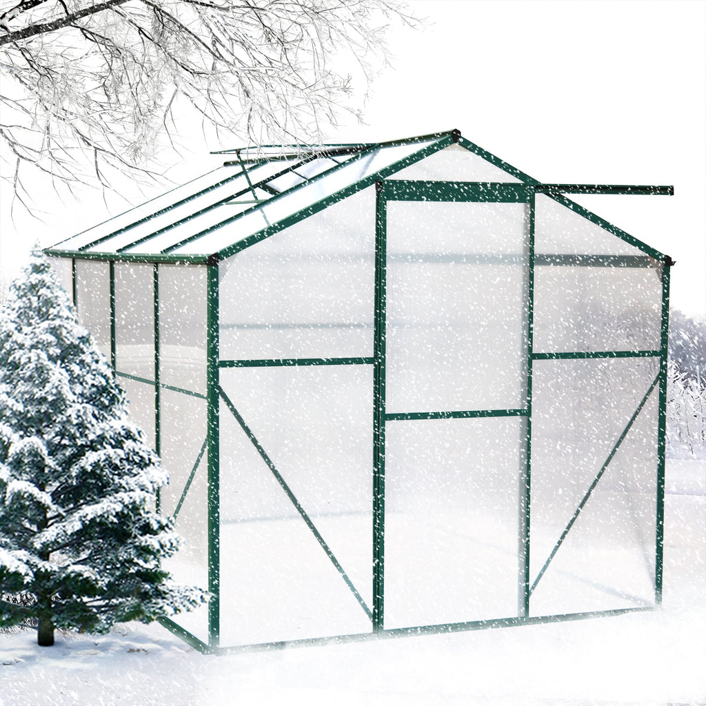 6' x 8' Heavy-Duty Polycarbonate Walk-In Greenhouse