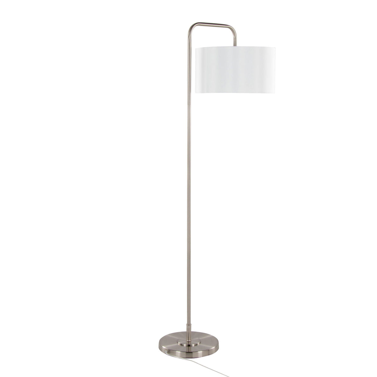 Contemporary Floor Lamp with Drum Shade
