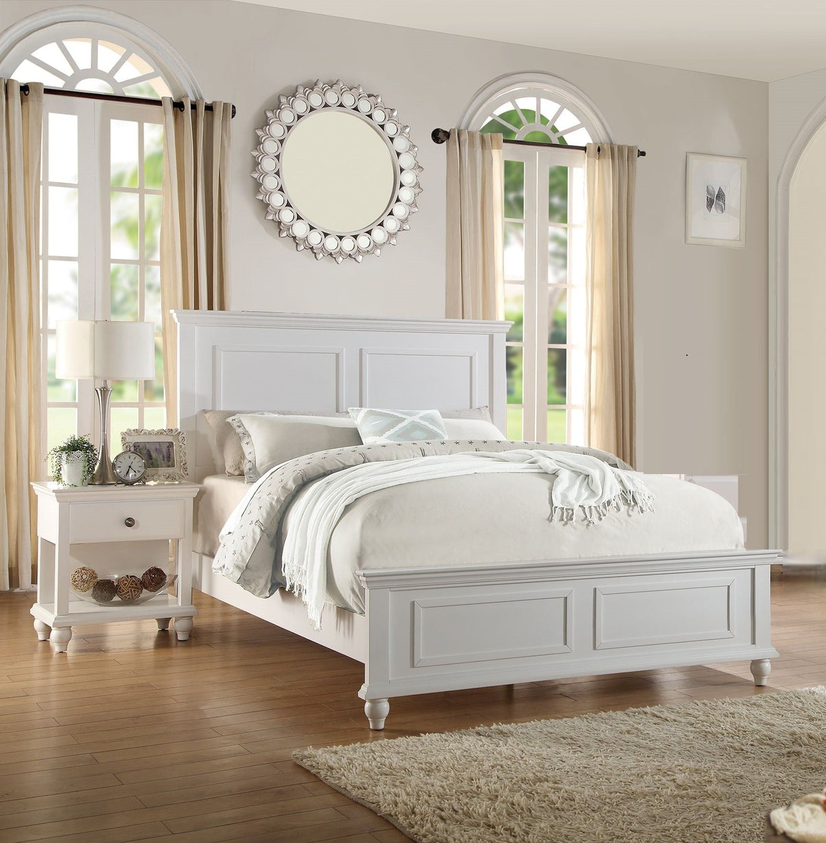 White California King 3-Piece Bedroom Set