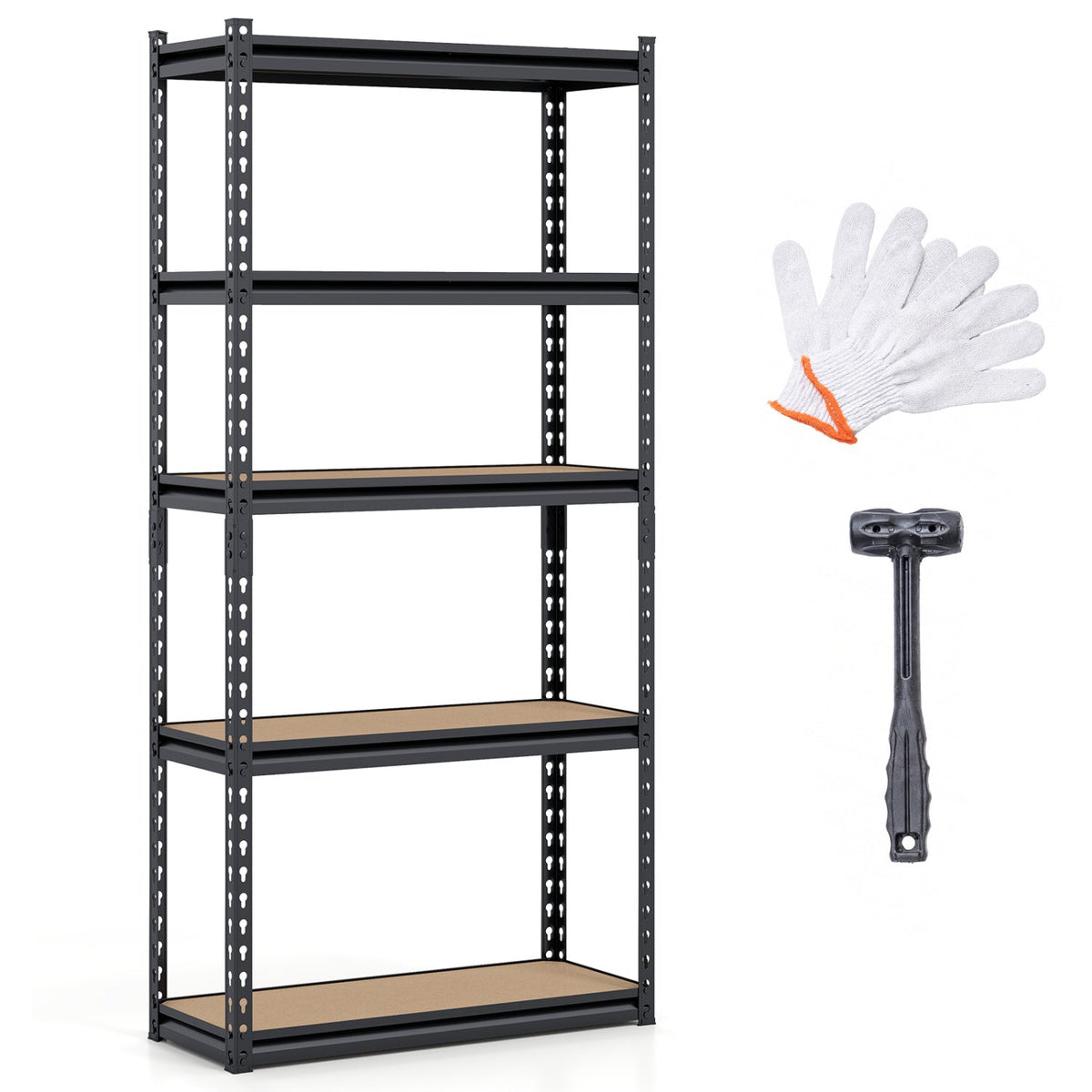 5-Tier Heavy-Duty Garage Shelving Unit – 2,200 lb Capacity