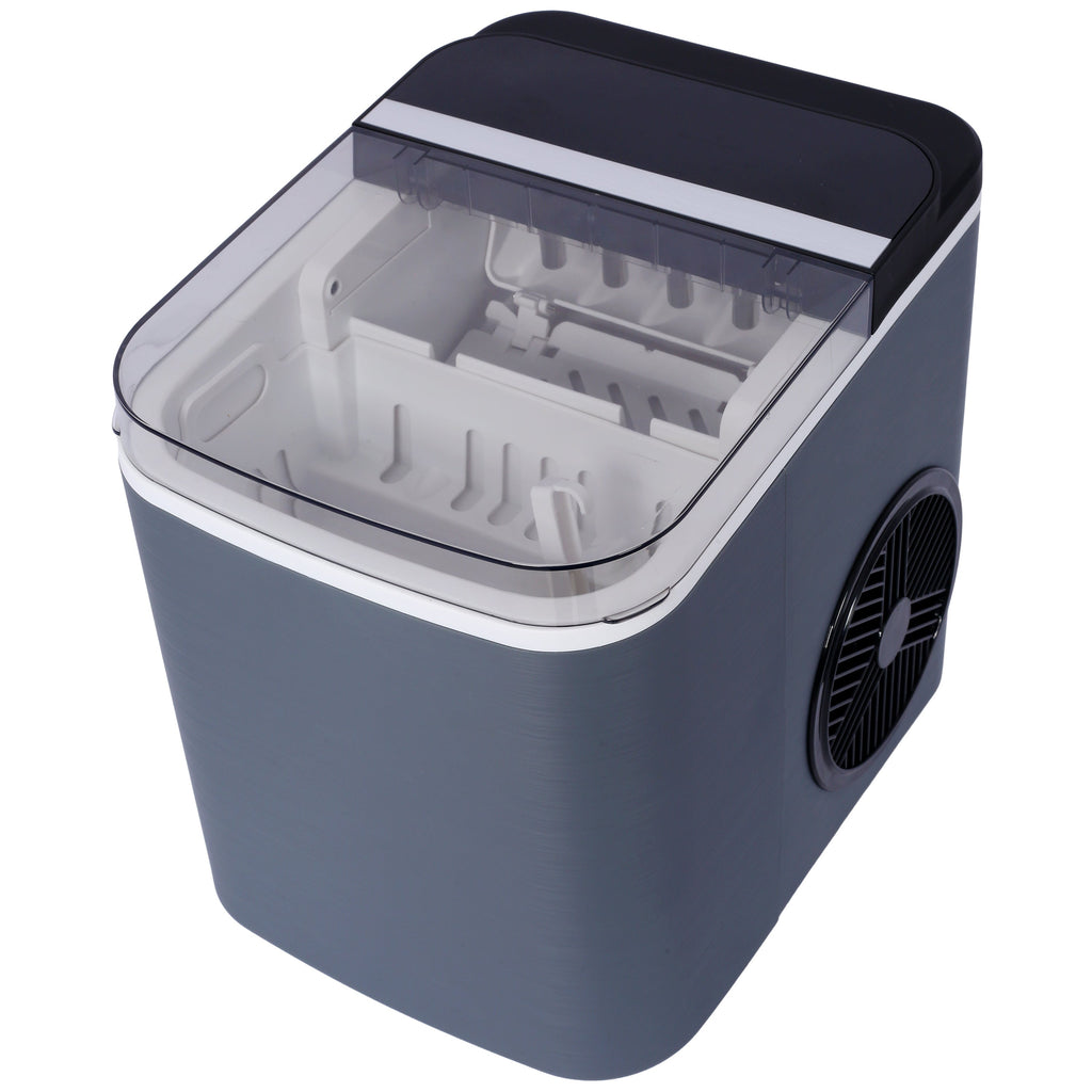 26-Lb Self-Cleaning Countertop Ice Maker – Gray
