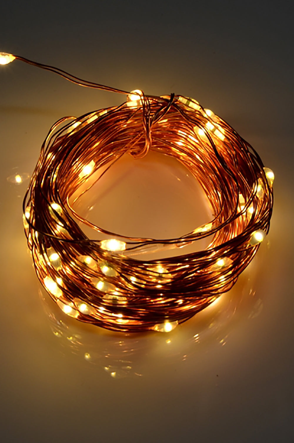 Solar Powered 200 LED 72ft Copper Wire Fairy Light 72' - 8 Light Modes