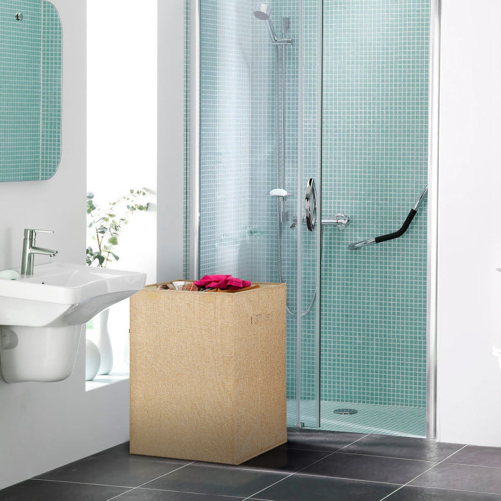 Foldable Laundry Hamper with Lid & Handles