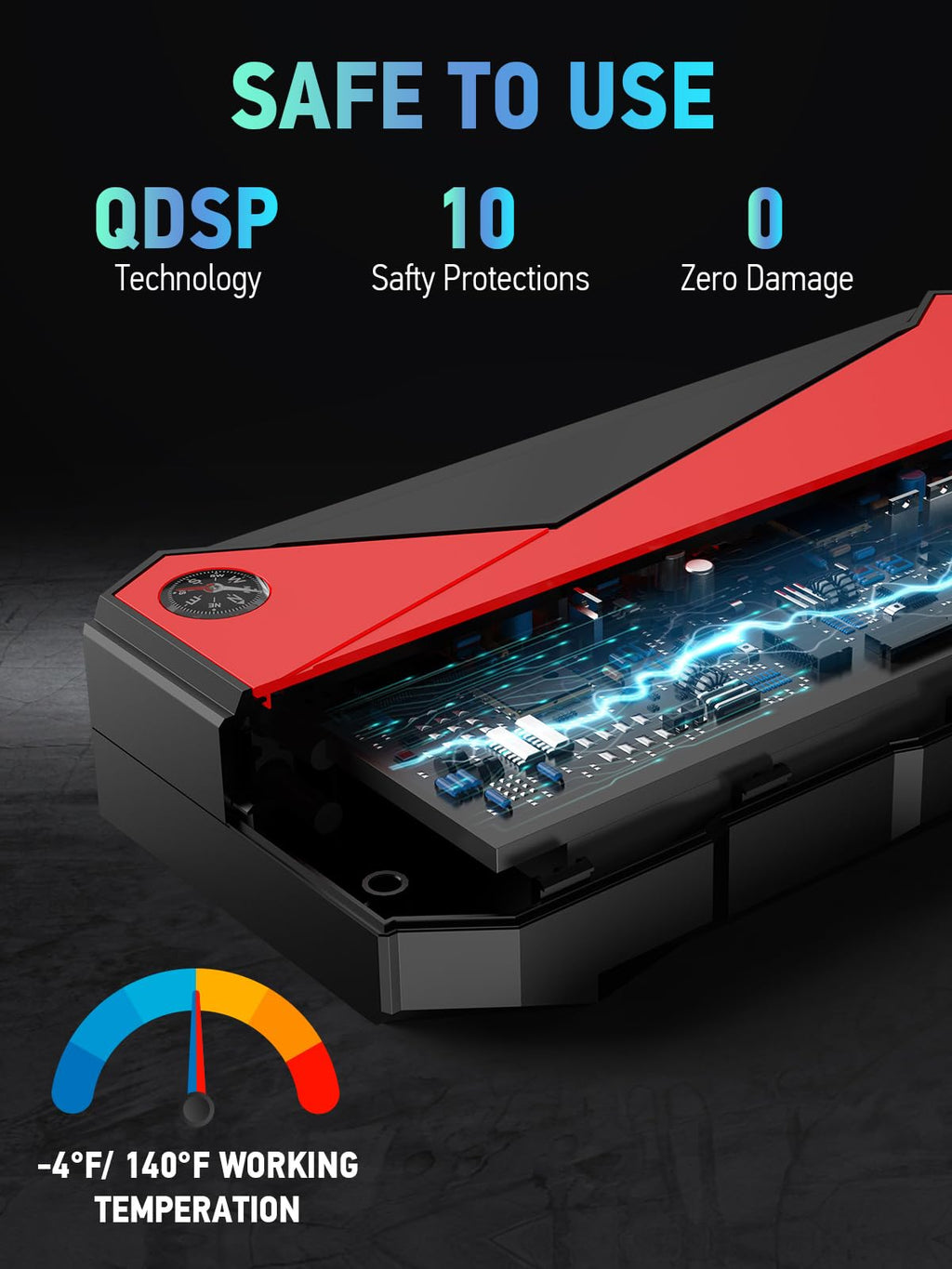 DBPOWER 3000A Portable Car Jump Starter