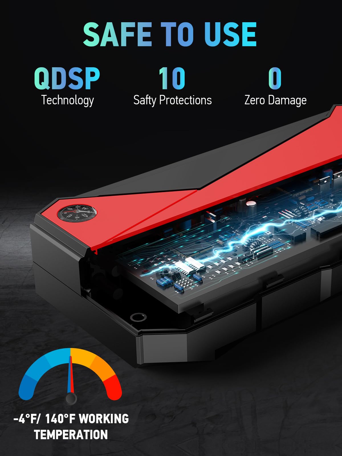 DBPOWER 3000A Portable Car Jump Starter
