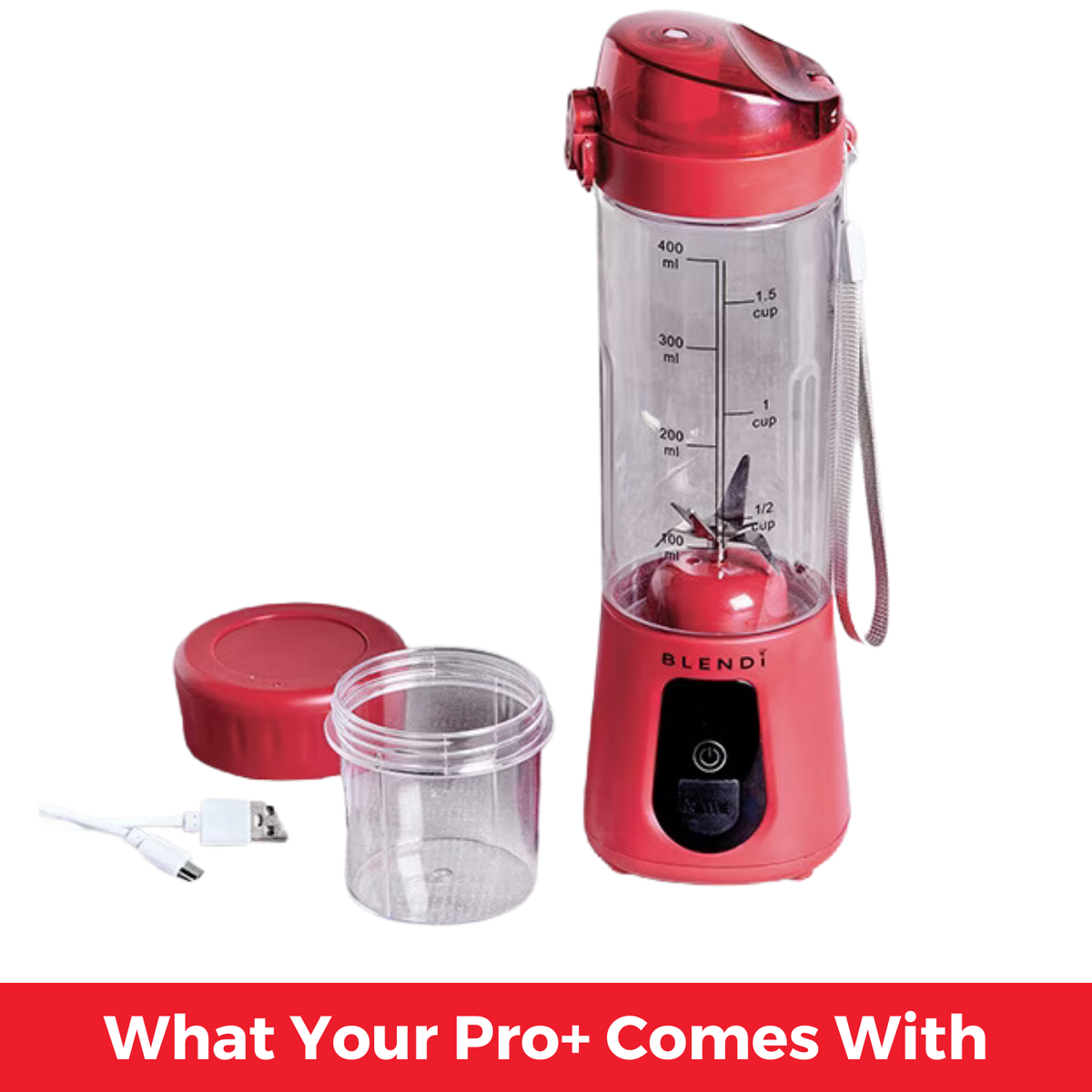 BLENDi USA Pro+ Portable Ice-Crushing Blender