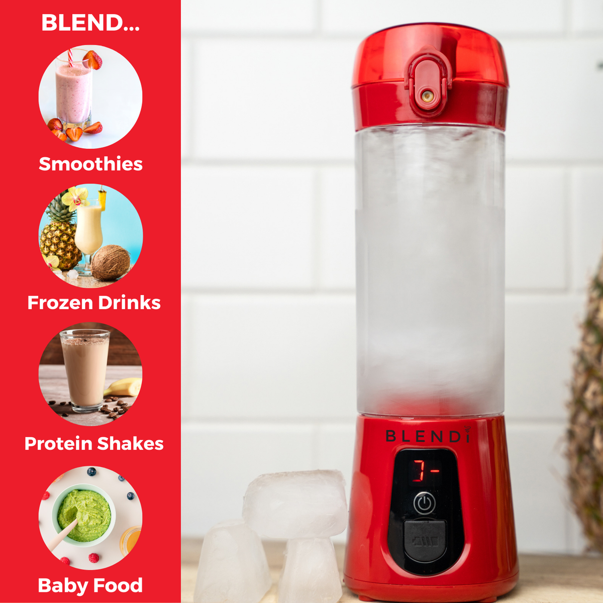 BLENDi USA Pro+ Portable Ice-Crushing Blender