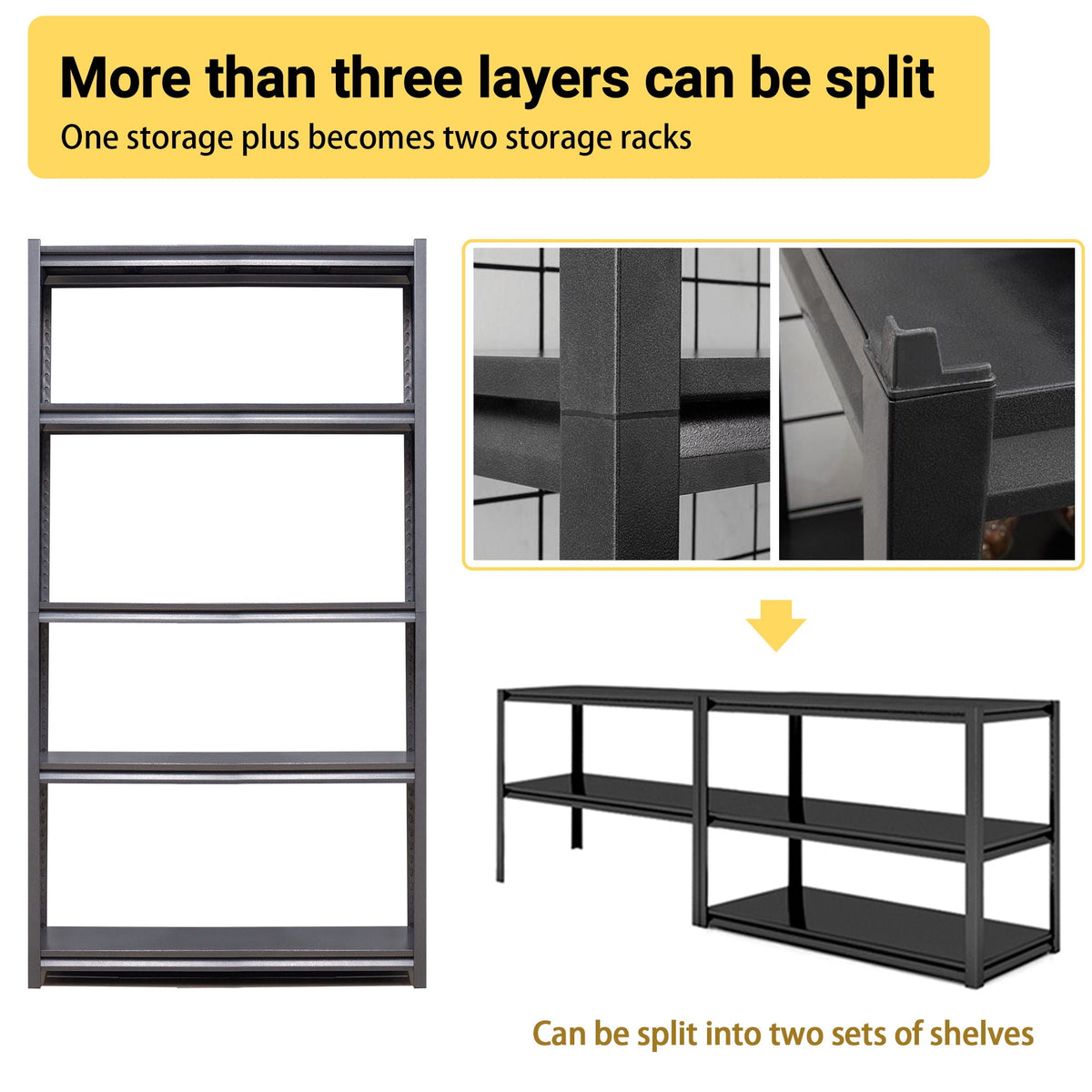 Heavy-Duty Adjustable Garage Shelving Unit