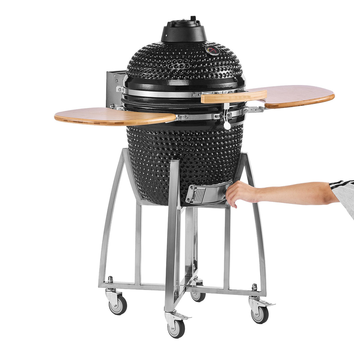 VEVOR 18-Inch Kamado Charcoal Smoker & Grill
