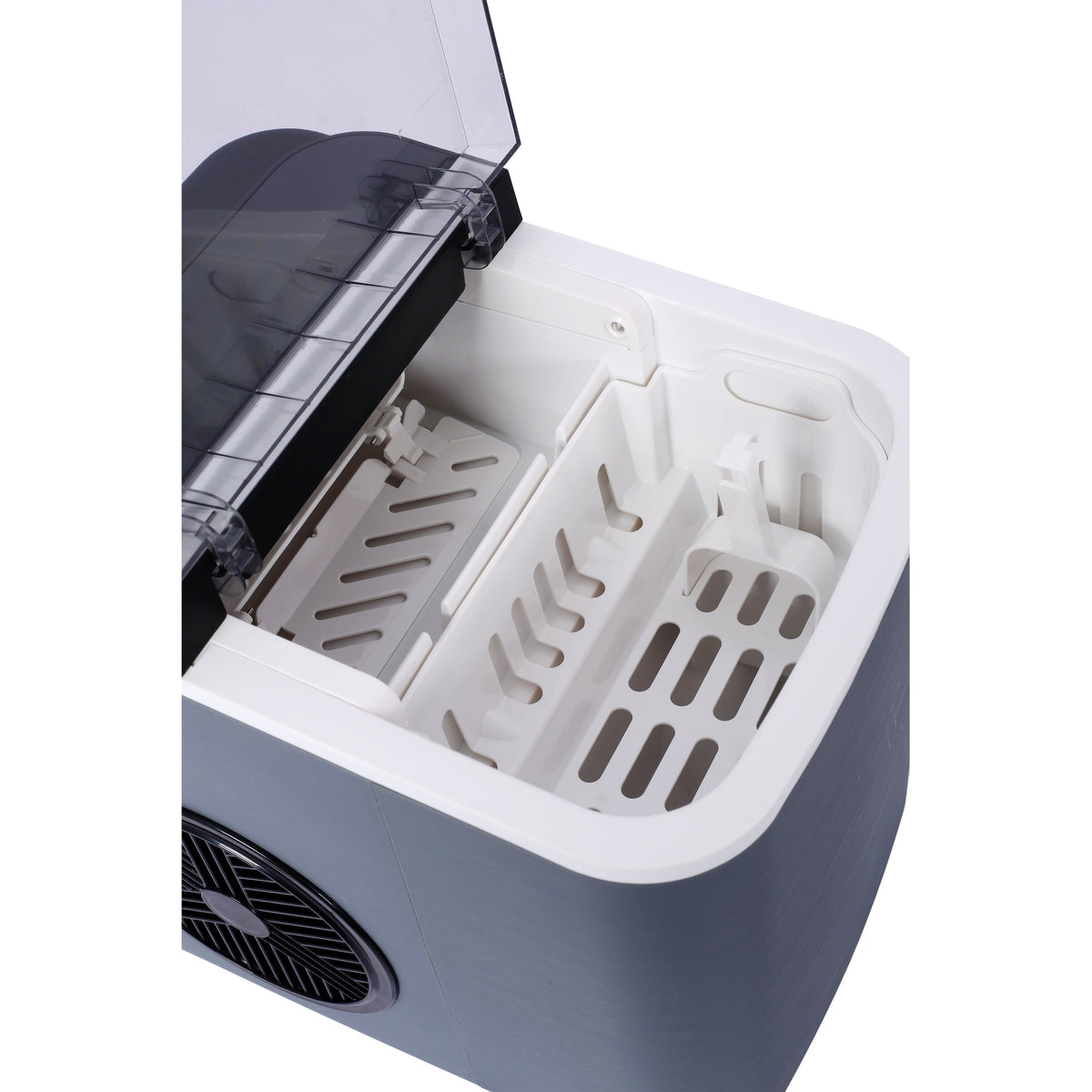 26-Lb Self-Cleaning Countertop Ice Maker – Gray