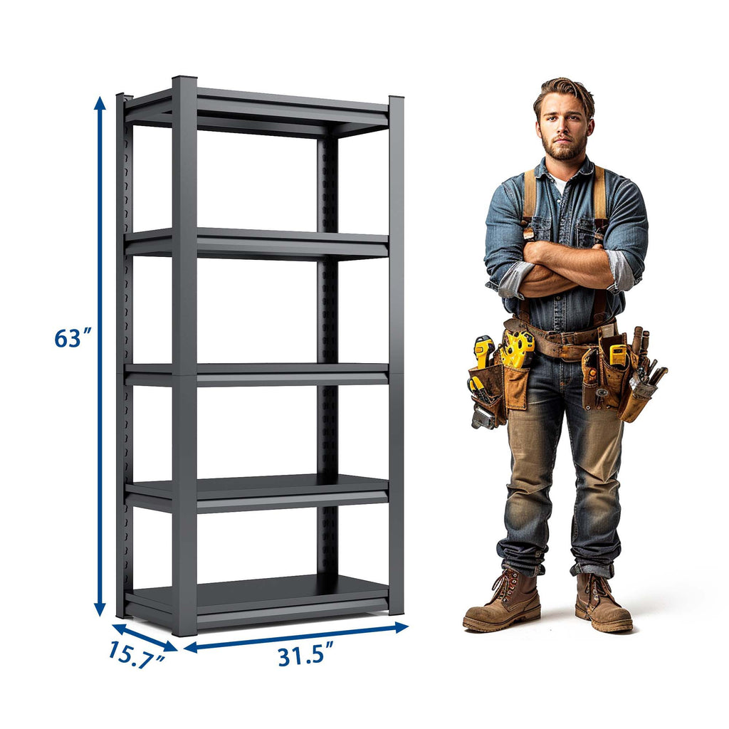 Heavy-Duty Adjustable Garage Shelving Unit
