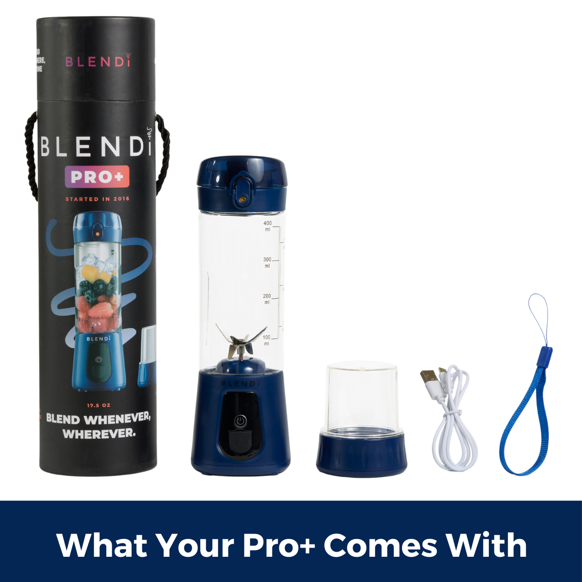 BLENDi USA Pro+ Portable Ice-Crushing Blender