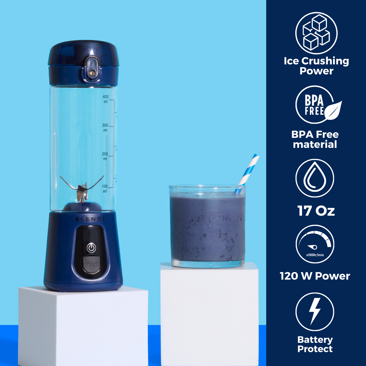 BLENDi USA Pro+ Portable Ice-Crushing Blender