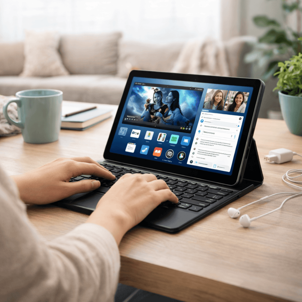 Emerson 10.1-Inch Tablet Bundle with Keyboard & Headphones (Refurbished)