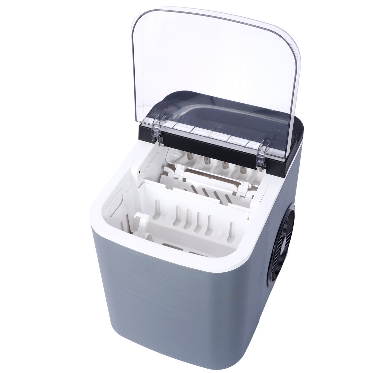 26-Lb Self-Cleaning Countertop Ice Maker – Gray