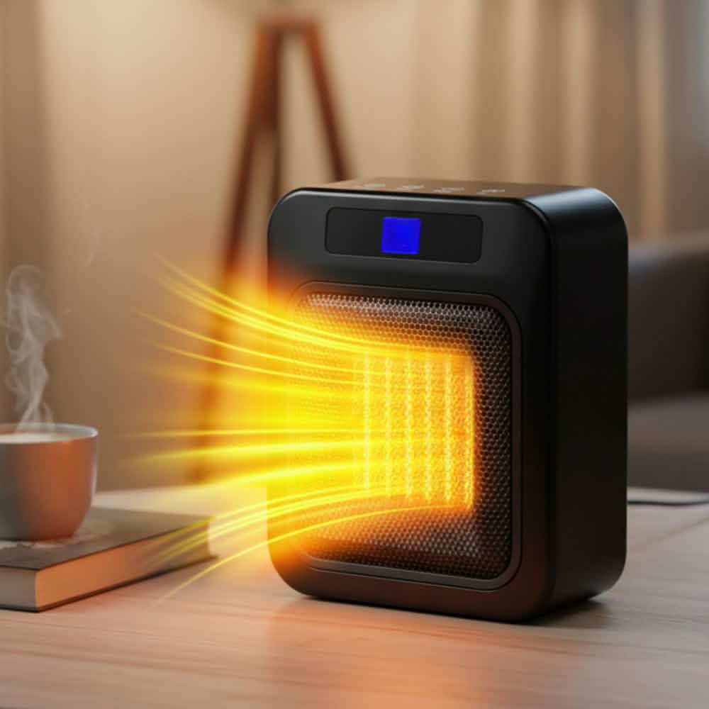1500W Ceramic Space Heater with Remote & Timer
