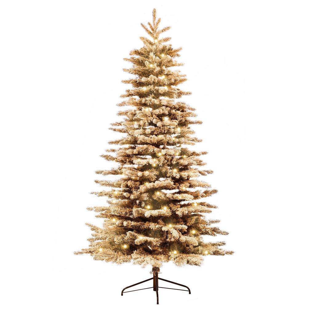 Pre-Lit Mountain Pine Artificial Christmas Tree with 500 LED Lights - 7.5 ft