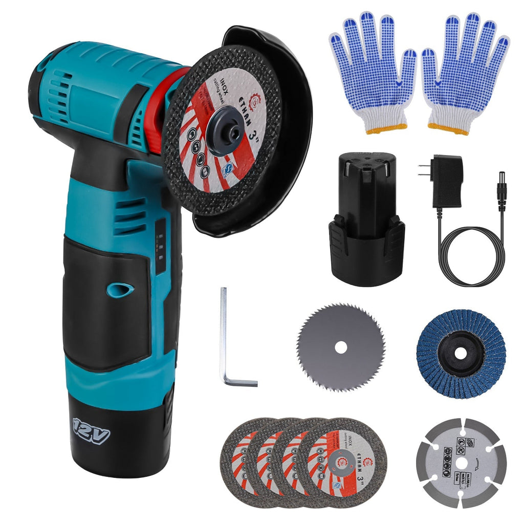 12V Cordless Mini Angle Grinder Kit