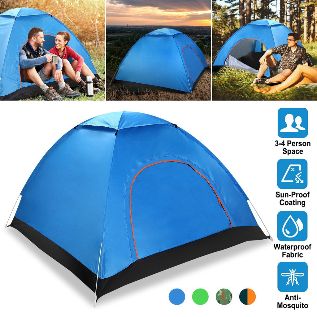 4-Person Instant Pop-Up Camping Tent
