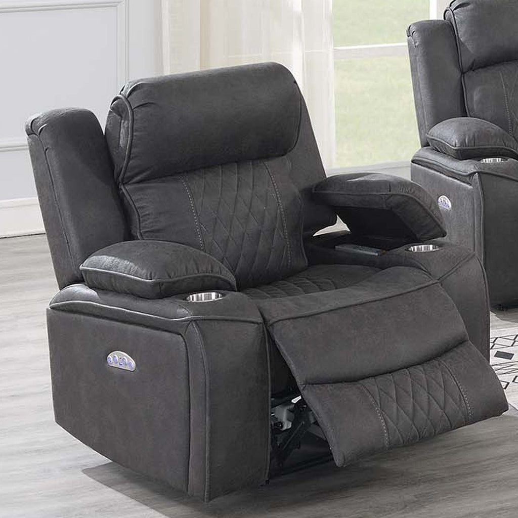 Power Reclining Living Room Set with Adjustable Headrests & USB – Brown or Gray
