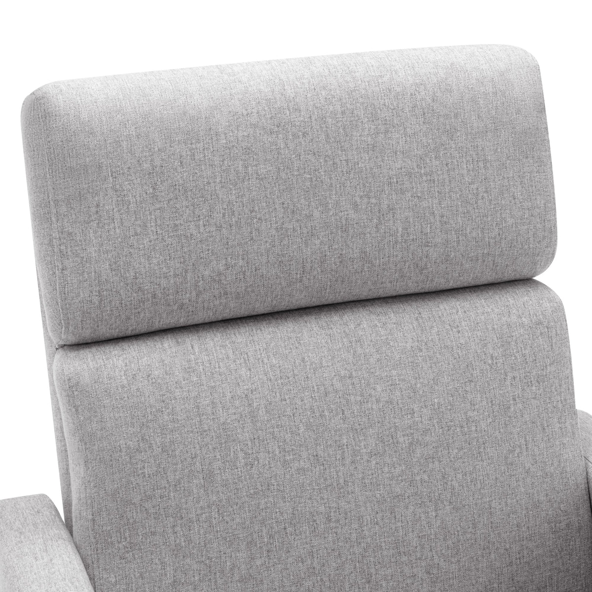 Modern Upholstered Swivel Glider Rocker Recliner – Gray