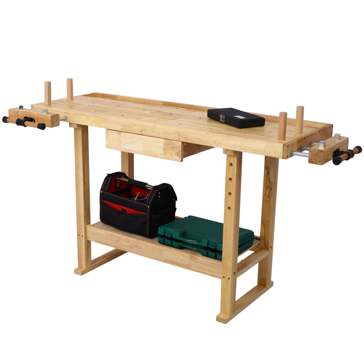 55" Wood Workbench for Garage & Workshop