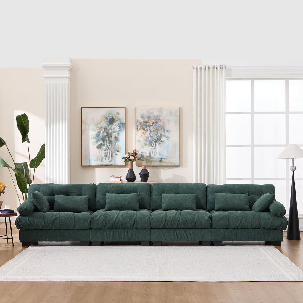 158-Inch Deep-Seat Modular Cloud Sectional Sofa