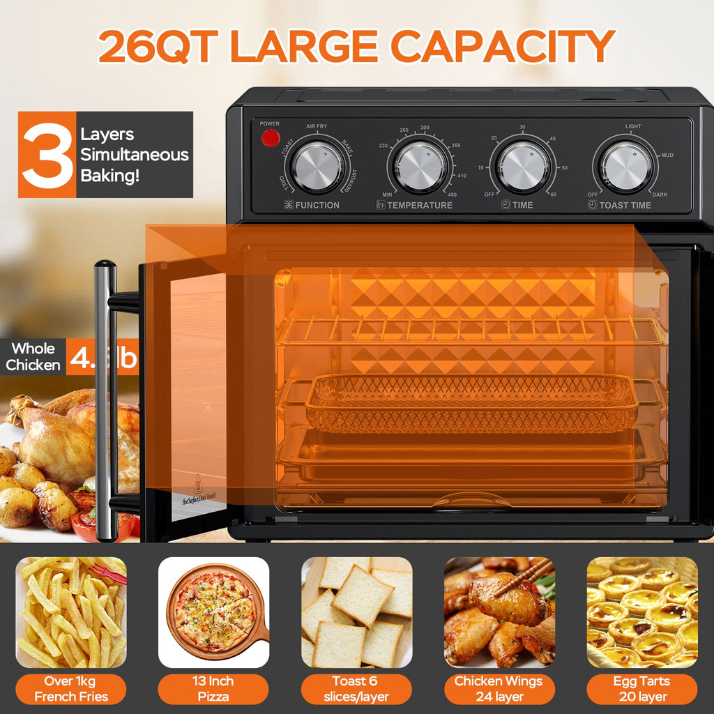 PlumChef 26QT French-Door Air Fryer