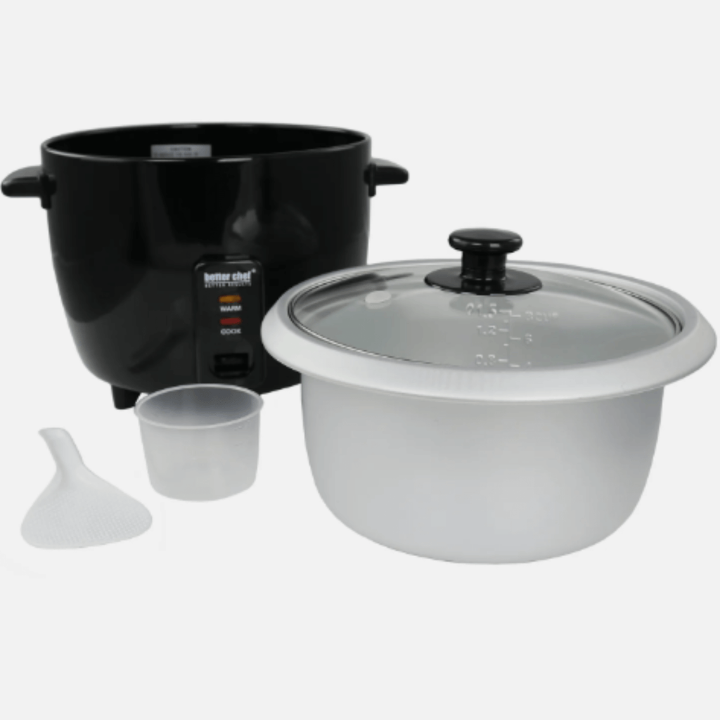 Better Chef 8-Cup - 16-Cup Cooked - Rice Cooker with Measuring Cup and Paddle
