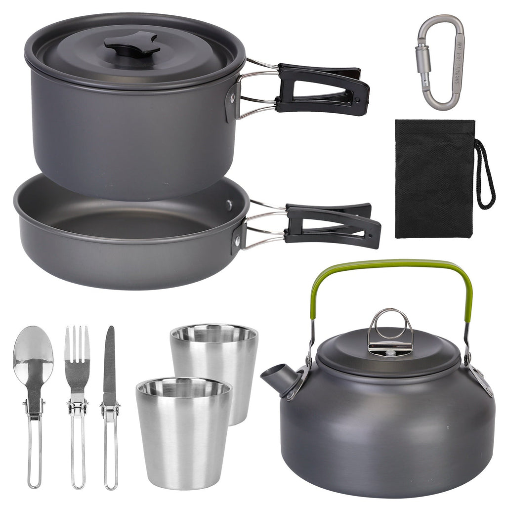 12-Piece Camping Cookware & Stove Set