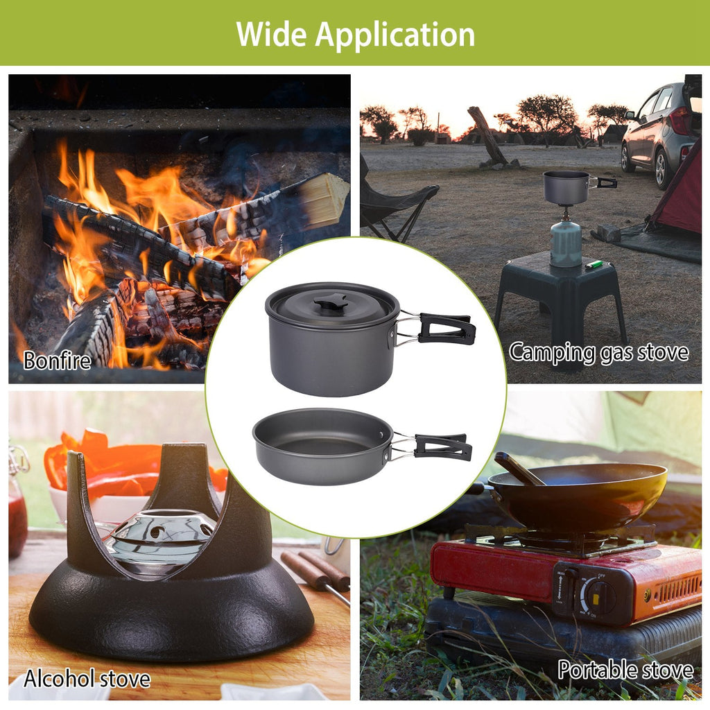 12-Piece Camping Cookware & Stove Set