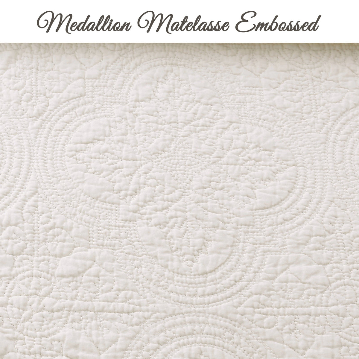 Serenity Ivory Reversible Cotton Quilt Set